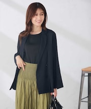 シアーダブルブレストジャケット