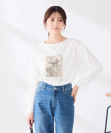 アソート ロゴ プリント 長袖 Tシャツ