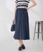 エアリー サテン フレア スカート