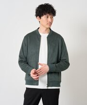 ＼今、店頭で1番売れてます！／フェイクスエードリブブルゾン【イージーケア/洗濯機で洗える/ストレッチ】