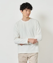 【スマート/イージーケア/洗濯機で洗える/毛玉になりにくい】ヘンケイキカジャカードスマートTシャツ