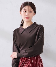 前後2WAY ロールネック ニット