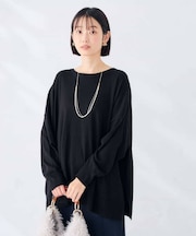 ポンチョ チュニック ニット