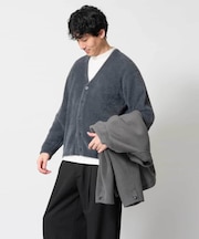 【手洗い】シャギーワイドシルエットカーディガン