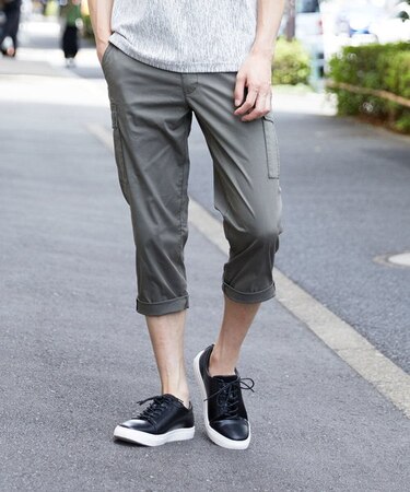ストレッチカーゴクロップドパンツ