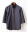 【日本製生地/ONOFF対応】七分袖シャツ/SOLOTEXフェザーへリンボン