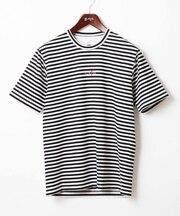 【WFP・洗える】ロゴ刺繍ボーダーカットソー