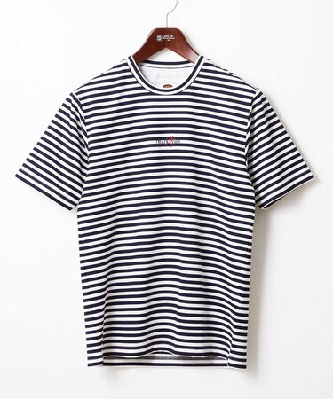 【WFP・洗える】ロゴ刺繍ボーダーカットソー