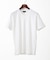 【洗える】へリンボンVネック半袖Tシャツ