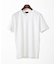 【洗える】へリンボンVネック半袖Tシャツ