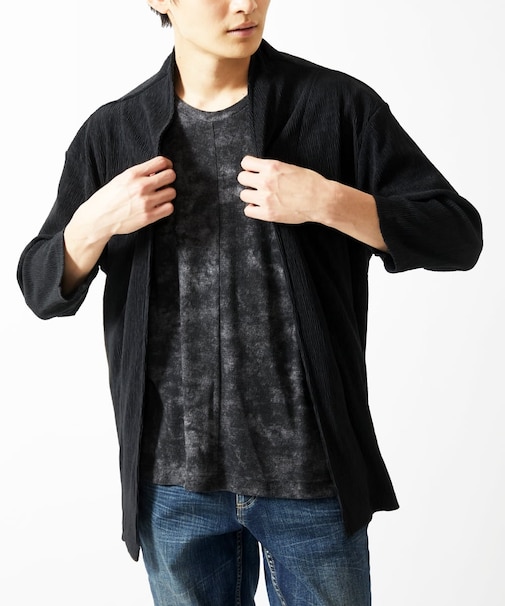 【洗える】 シフォンヨウリュウカーディガン