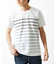 【洗える】グラデーションマリンボーダーTシャツ