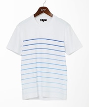 【洗える】グラデーションマリンボーダーTシャツ