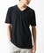 【接触冷感 / ひんやり】 スリップウエーブジャガードVネックTシャツ