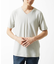 【接触冷感 / ひんやり】 スリップウエーブジャガードVネックTシャツ