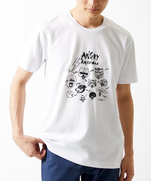 【カワイサトミ / コラボTシャツ】ANGRYプリント