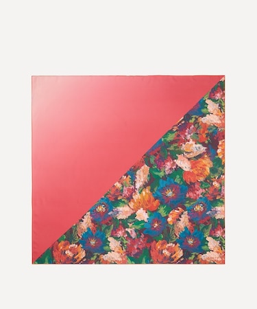 アーティストズ ブーケ 90x90 シルク スカーフ