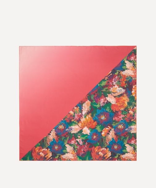 アーティストズ ブーケ 90x90 シルク スカーフ