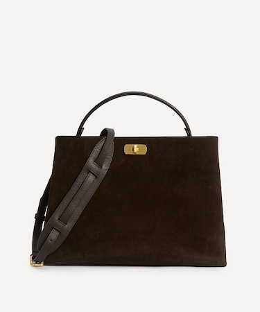 バーリントン スエード トップハンドル バッグ