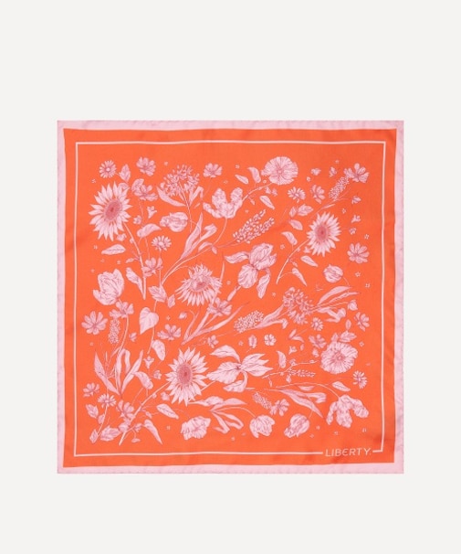 (ギフトにおすすめ!!ラッピング付き)モノ ミューズ 45x45 シルク スカーフ