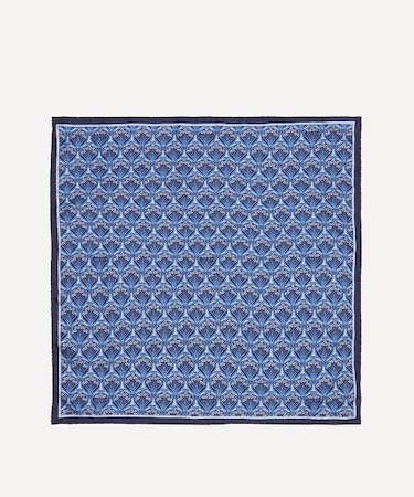 (ギフトにおすすめ!!ラッピング付き)アイフィス ストライプ 45x45 シルクスカーフ