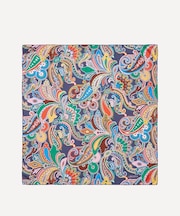 ペイズリー ファンファーレ ジャカード シルクスカーフ 90