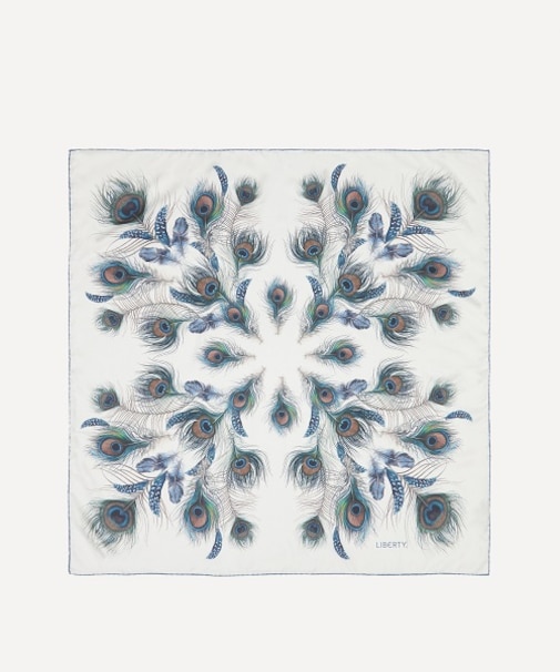 ピーコック マナー プリューム シルクスカーフ 90