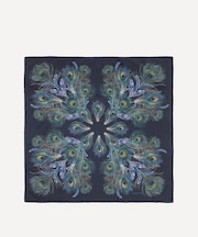 ピーコック マナー プリューム シルクスカーフ 90