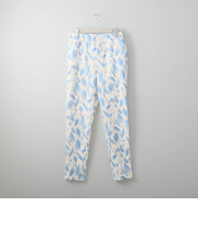 ペイントリーフ柄プリントレギンスパンツ