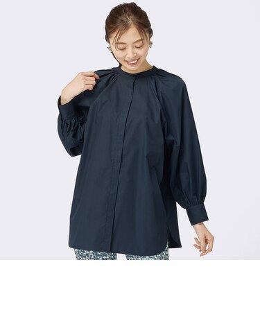 ラグランスリーブシャツチュニック