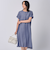 接触冷感シャンブレーワンピース (43116)