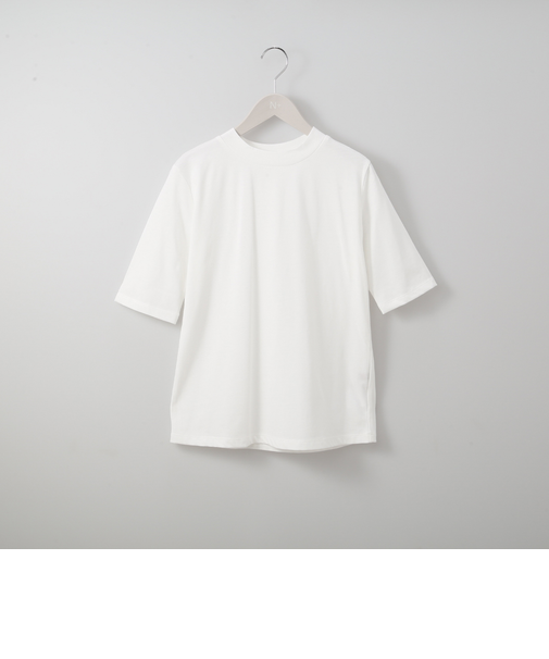 ベーシックモックネック５分袖Ｔシャツ (63103)