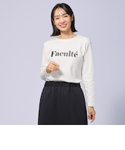 ロゴプリントスムース長袖Ｔシャツ (63107)