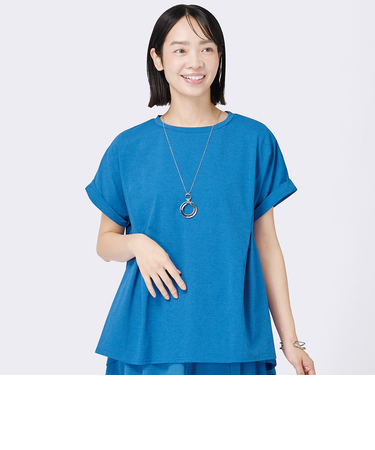 コットンタッチバックペプラムプルオーバー (63124)