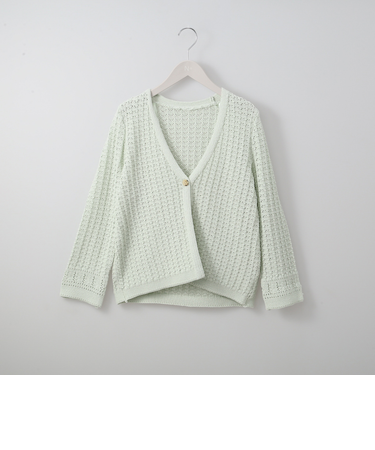 透かし編みニットカーディガン (83104)