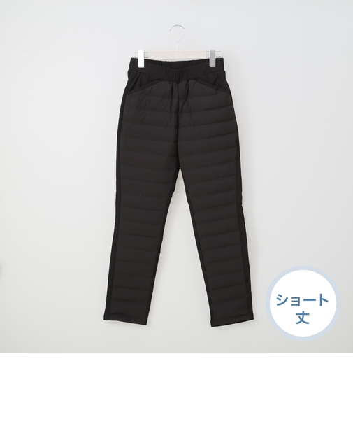 抗菌防臭生地使いあったかダウンパンツショート丈