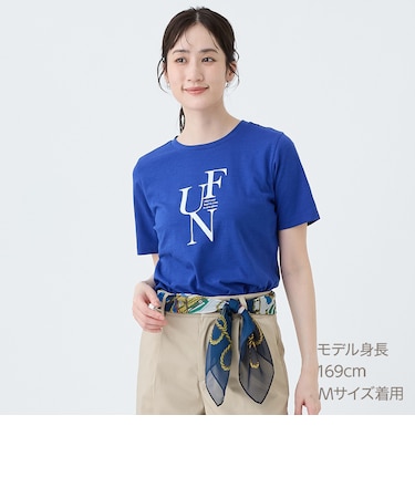 接触冷感綿スラブグラフィックロゴプルオーバー