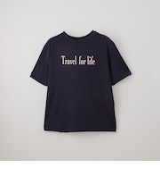 接触冷感ＵＶカットスラブロゴプリントＴシャツ