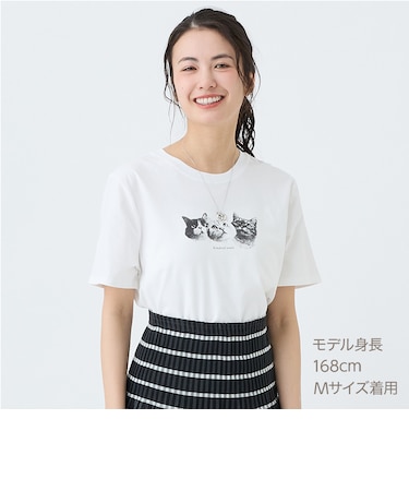 猫フォトＴシャツ