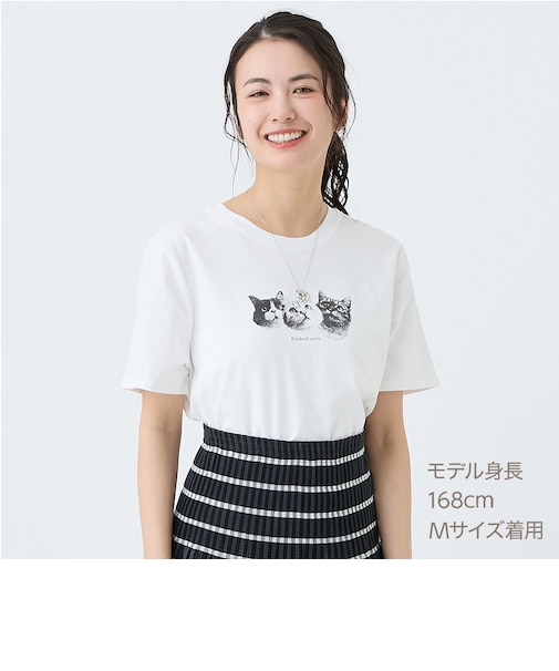 猫フォトＴシャツ