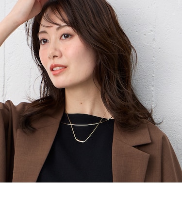 シンプルモチーフワイヤーネックレス