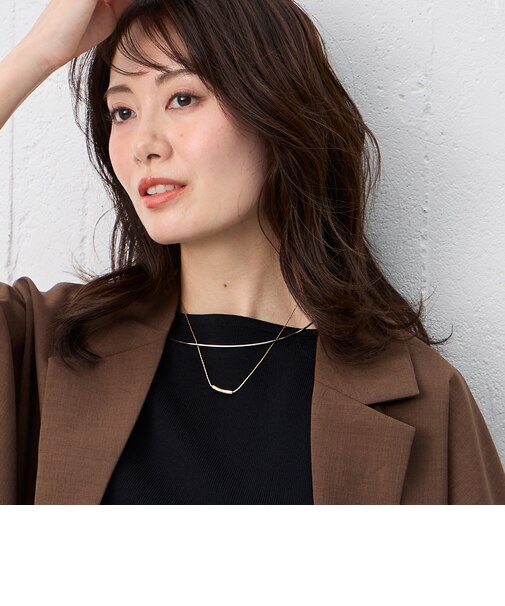 シンプルモチーフワイヤーネックレス