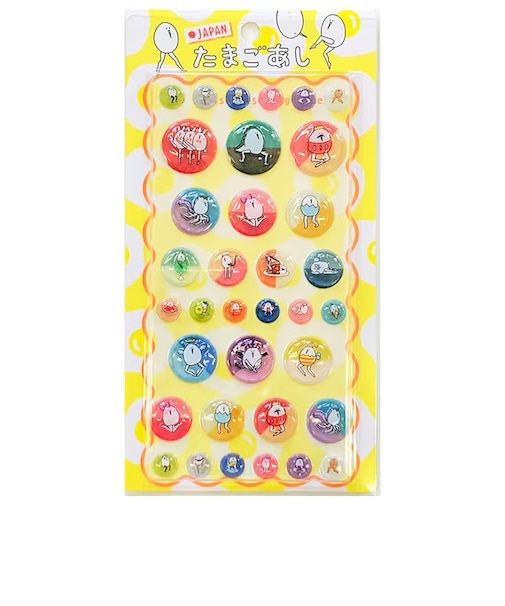 たまごあしのぷっくりシールサークルキャラ（95215）