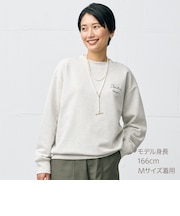 裏毛ロゴ刺繍プルオーバー　(66110)