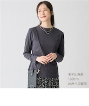 ベーシックモックネックＴシャツ　(66124)