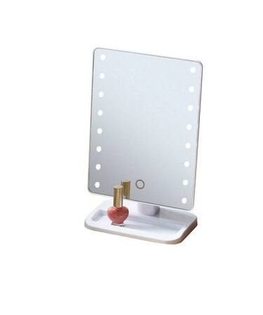 LED卓上ミラー(トレー付き)