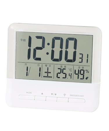 デジタル時計 クラルテ(WH)