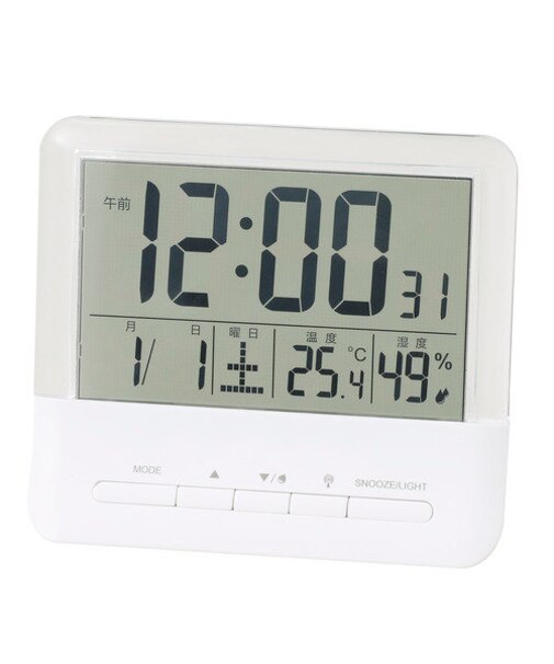 デジタル時計 クラルテ(WH)
