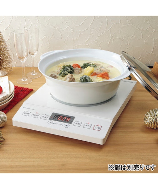 IHクッキングヒーター ビスク3 ホワイト(NT-1400)