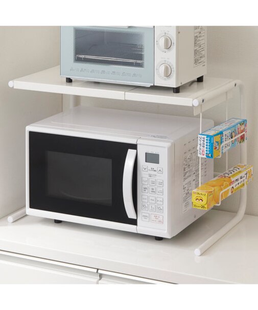 ラップホルダー付き 伸縮レンジ上ラック(ER-4464)